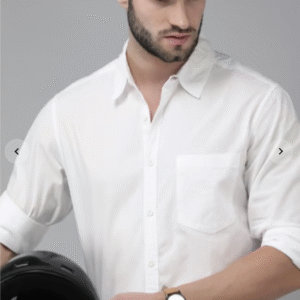 Men's White Casual Shirt