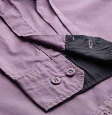 Men Purple Pure Cotton Solid Opaque Casual Shirt - Image 2